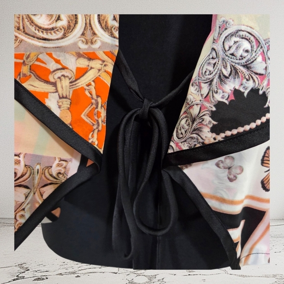 Alberto Makali Multicolor Patchwork Cardugan Size Small - Picture 5 of 7